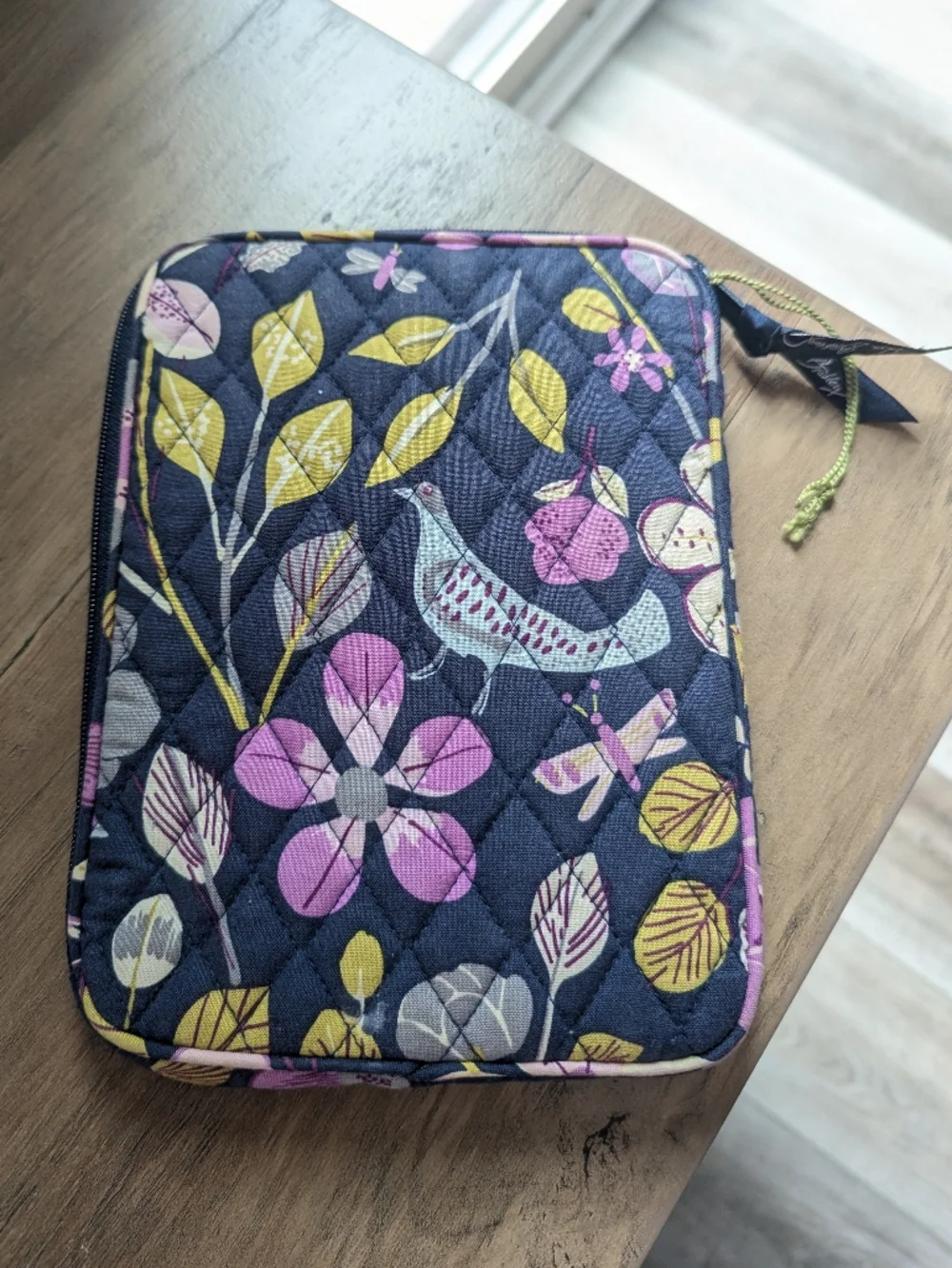 Vera Bradley Floral Nightingale Cotton Quilted iPad Case - Retired Print